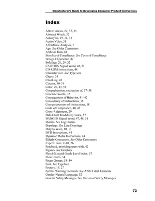 Guide To Devl Consumer Product Instructions