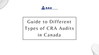 Guide to Different
Types of CRA Audits
in Canada
 