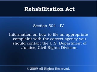 Program accessibility 