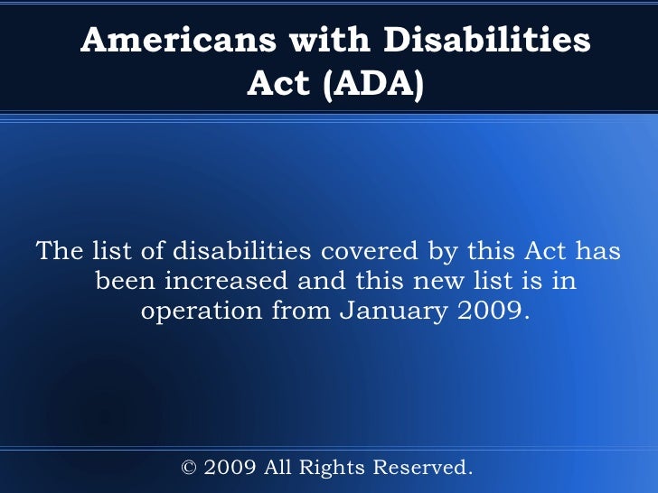 Guide To Disability Rights Laws