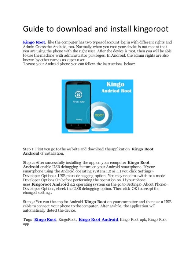 Guide To Download And Install Kingoroot