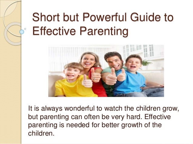 Guide to effective parenting