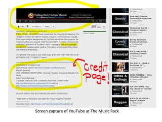 Screen capture of YouTube at The Music Rack
 