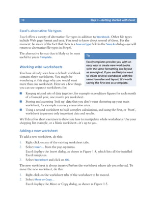 Instructions Examples For Excel File Guide to excel | PDF