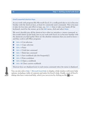 Instructions Examples For Excel File Guide to excel | PDF