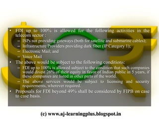 Guide to FDI in india | PPT