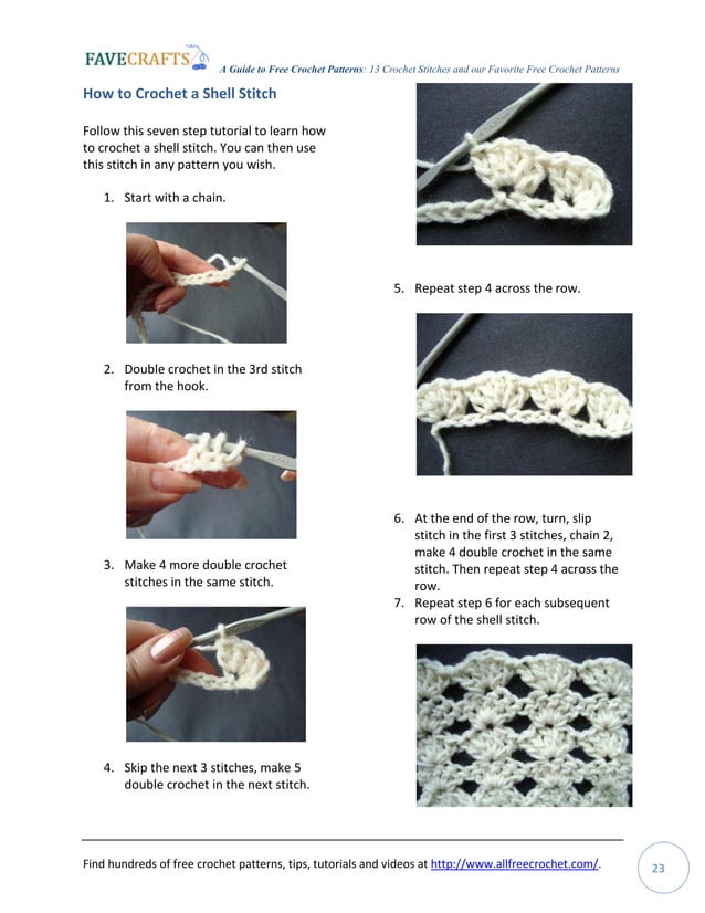 Guide to free crochet patterns e book | PDF