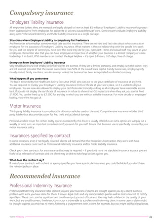 Freelancing Insurance Guide to freelancing | PDF