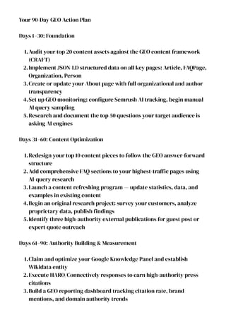 Full Guide to Generative Engine Optimization | PDF