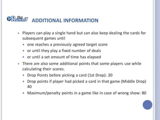Indian Point Rummy Sheets.pdf Guide to Indian Rummy | PPTX