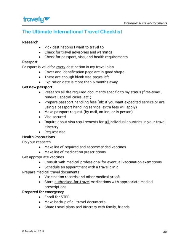 Guide to International Travel Documents