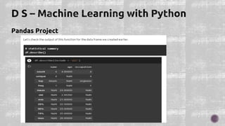 Pandas Project
 