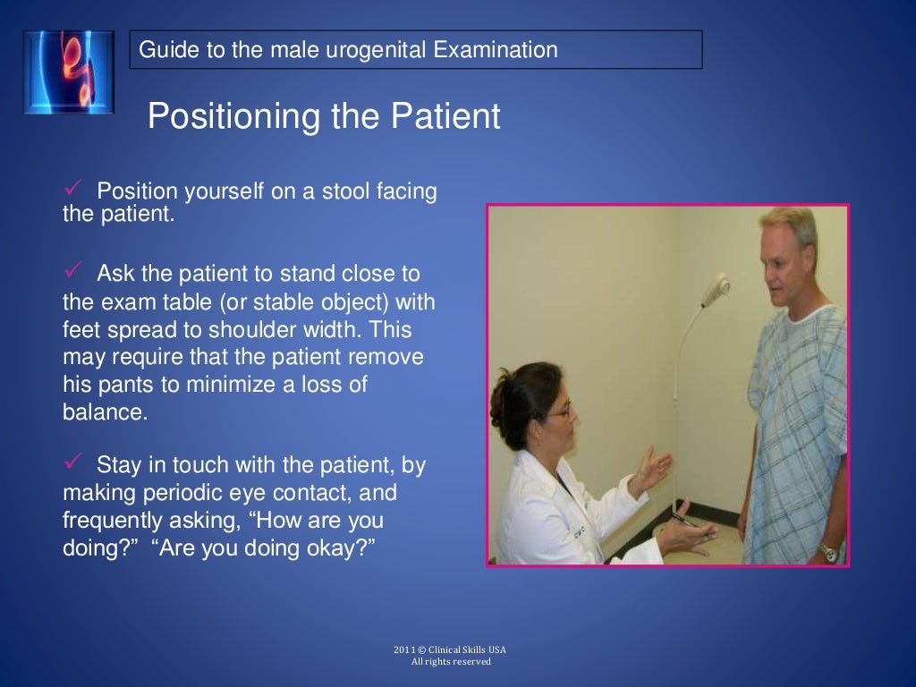 A Guide to the Clinical Male Urogenital Examination
