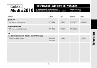 Guide to media 2010