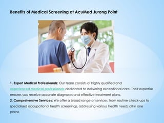 Guide to Medical Screening Jurong Point Clinic in Singapore | PPT