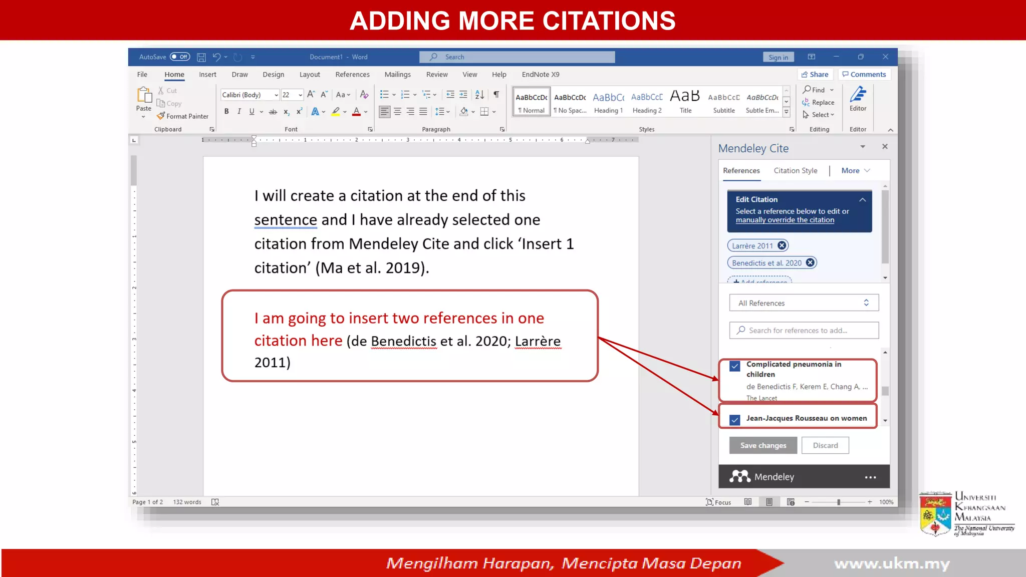 ADDING MORE CITATIONS
 