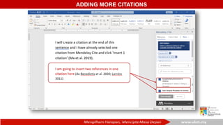 ADDING MORE CITATIONS
 