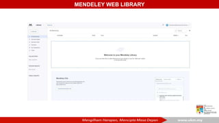 MENDELEY WEB LIBRARY
 