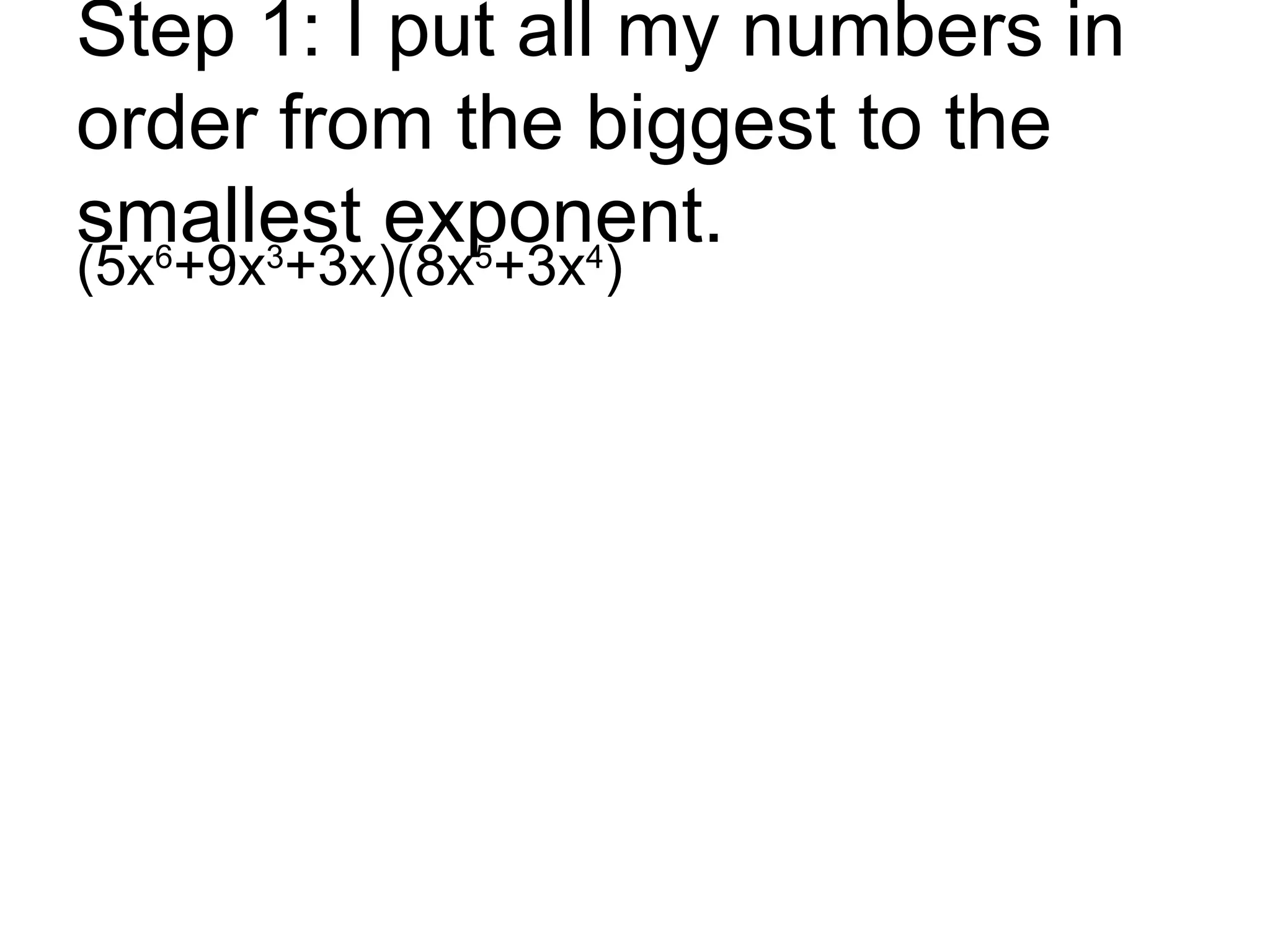 Guide to multiplying a binomial and a trinomial powerpoint | PPT