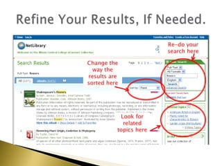 Refine Your Results, If Needed.Re-do your search hereChange the way the results are sorted hereLook for related topics here