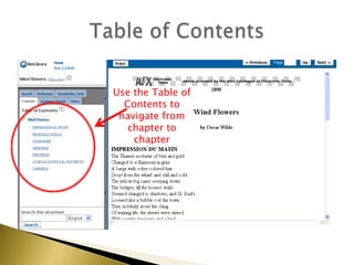 Table of ContentsUse the Table of Contents to navigate from chapter to chapter