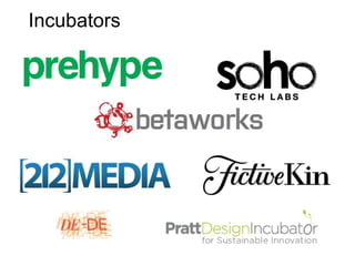 Incubators
 