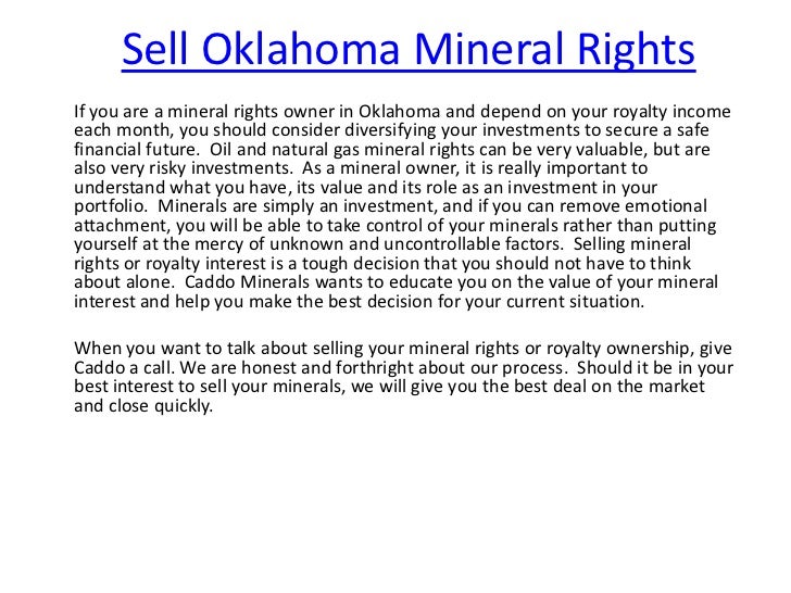 Guide to oklahoma mineral rights
