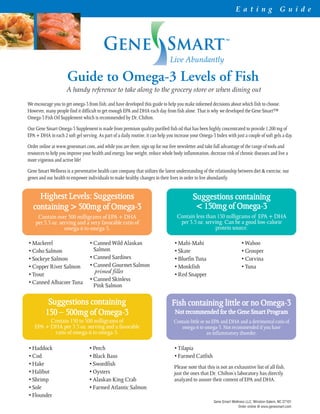 Guide to Omega 3
