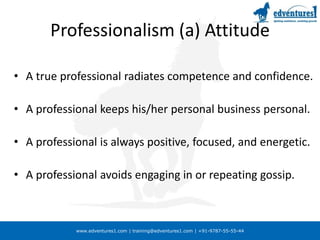 Body languagePosture – When you stand up tall and relax your shoulders, you will appear healthy and confidentCorrect postureStraight posture. VisualizationSitting- Standing- WalkingApproaching chairFeet on groundGetting up