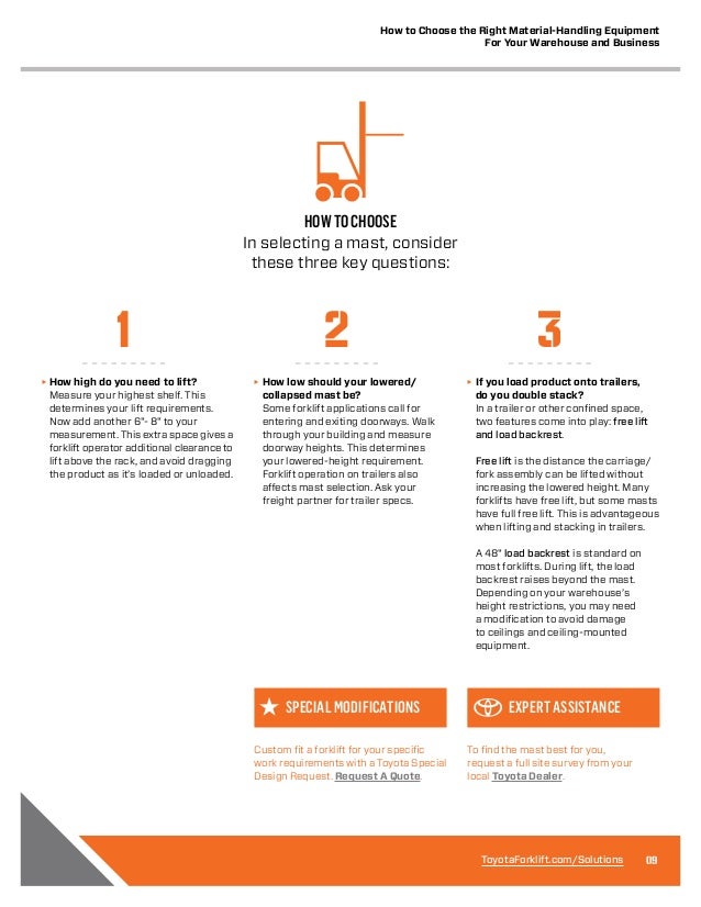 Toyota Industrial Equipment Guide To Proven Warehouse Solutions