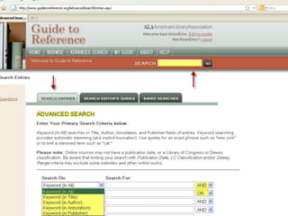 Guide to Reference Essentials webinar presentation