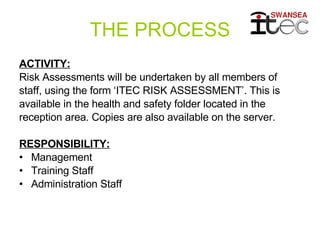 Risk Assessment at Swansea ITeC | PPT