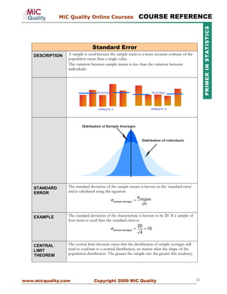 Six sigma statistics | PDF