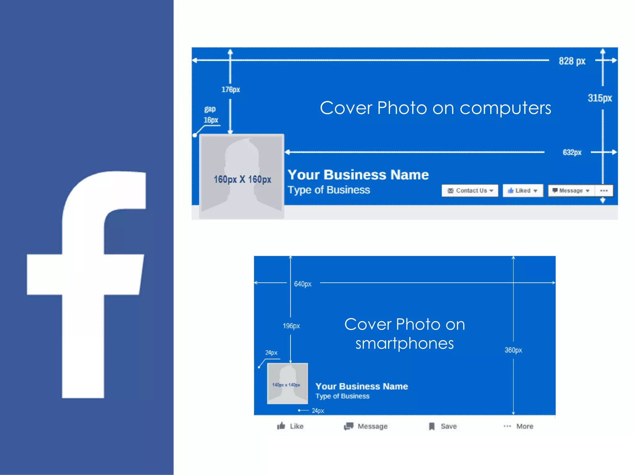 Cover Photo on computers
Cover Photo on
smartphones
 