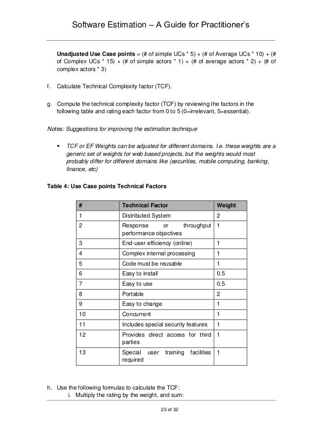 guide to software estimation