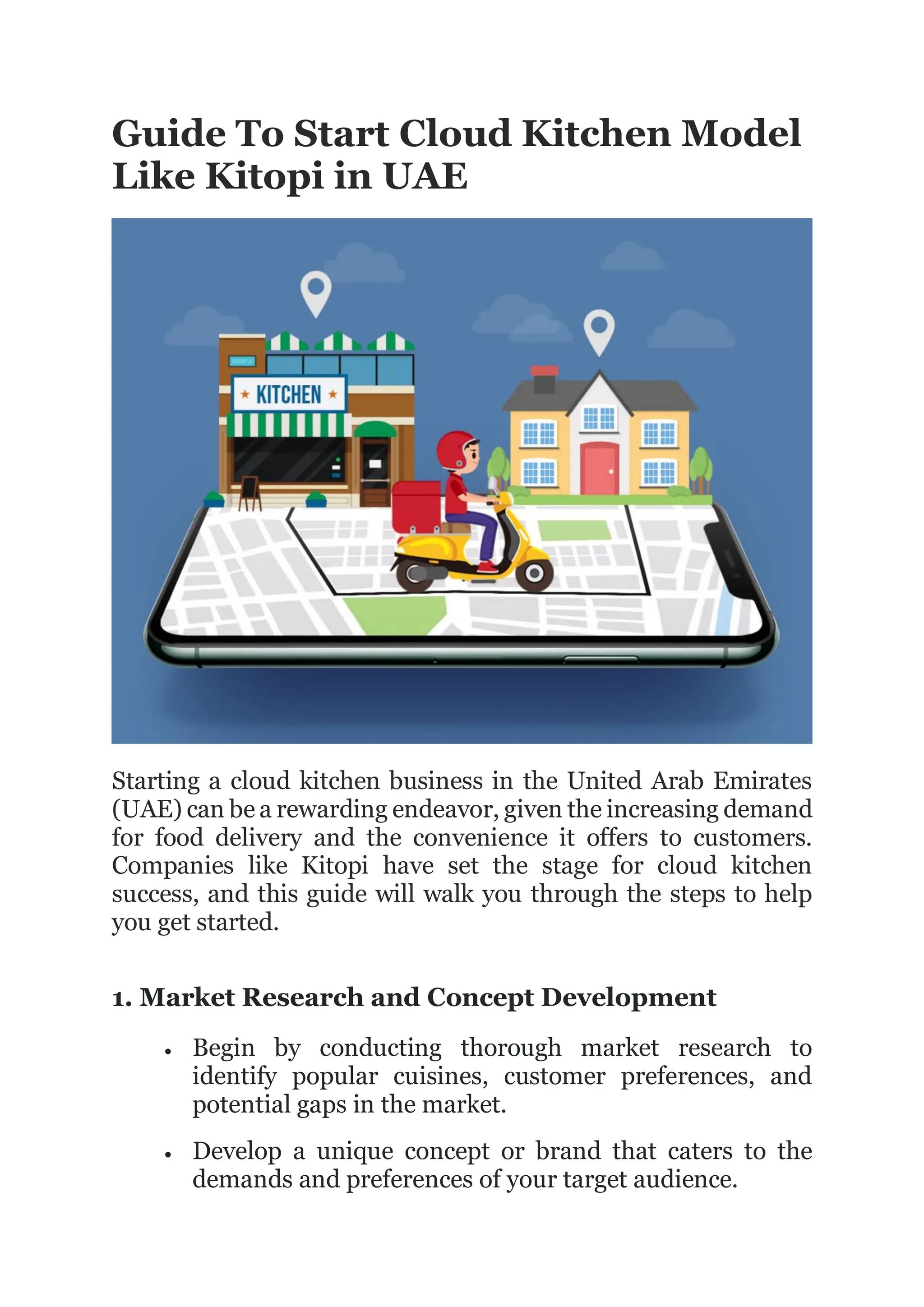 Guide To Start Cloud Kitchen Model Like Kitopi in UAE.pdf