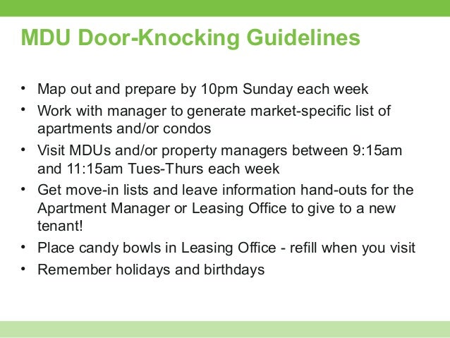 Guide To Successful Door To Door Sales