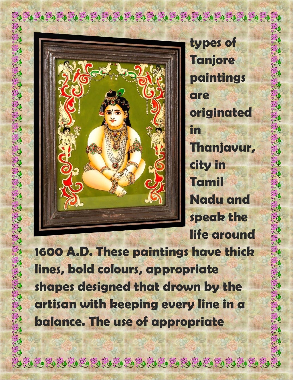 Guide to Tanjore Painting An Ancient Paint of India