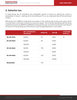 Guide to Taxation in Hong Kong | PDF
