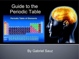 Guide to the  Periodic Table By Gabriel Sauz 