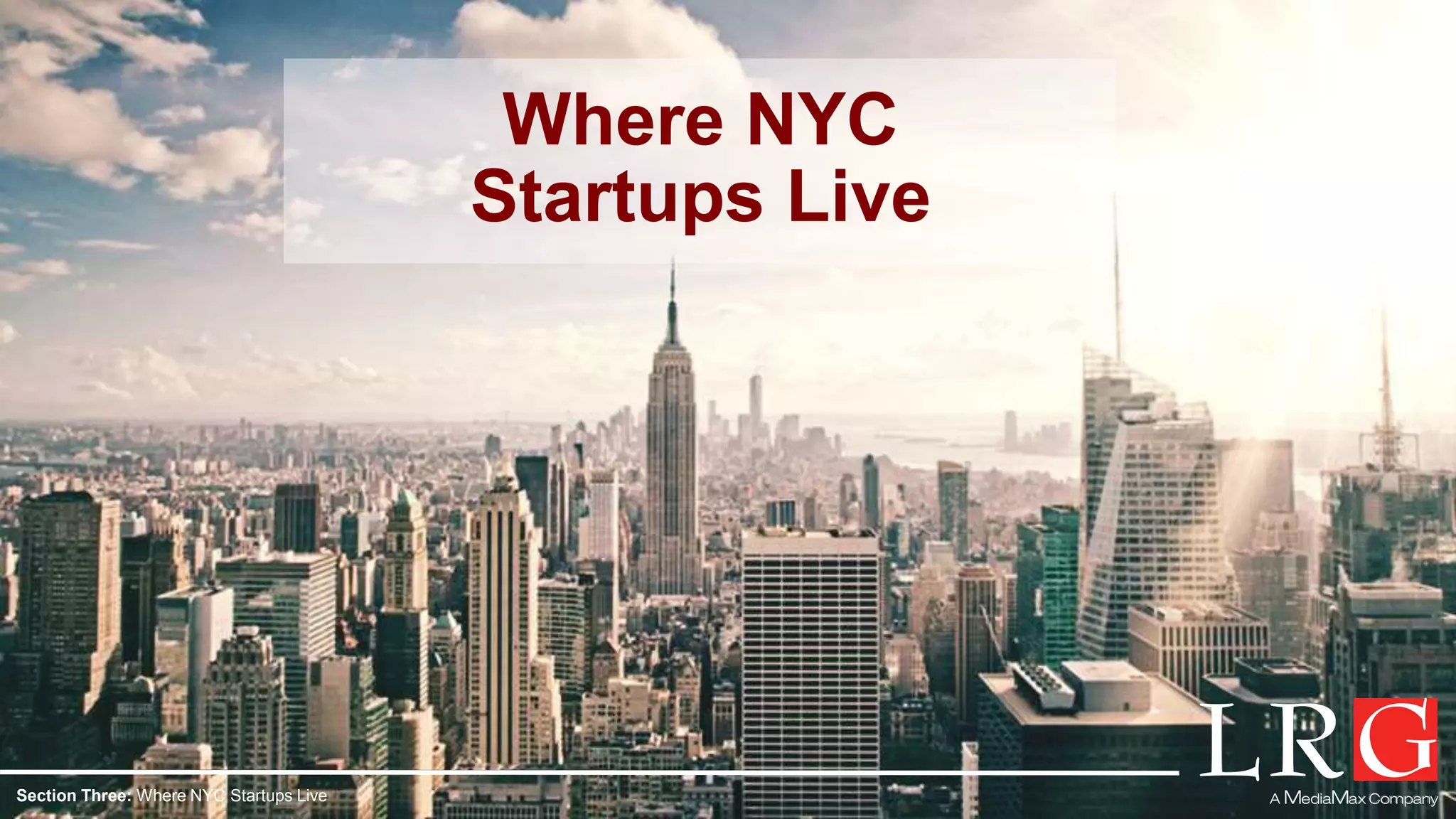 Where NYC
Startups Live
Section Three: Where NYC Startups Live
 
