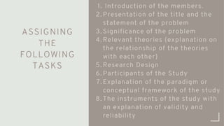 A Guide to Thesis Colloquium and Defense