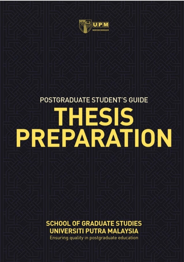 guide to thesis preparation upm