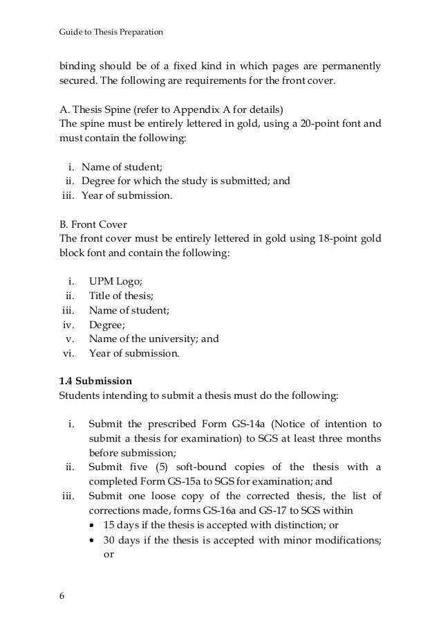 thesis preparation submission ppt download