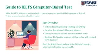 Guide to TOEFL iBT and IELTS Computer-Based Tests | PDF