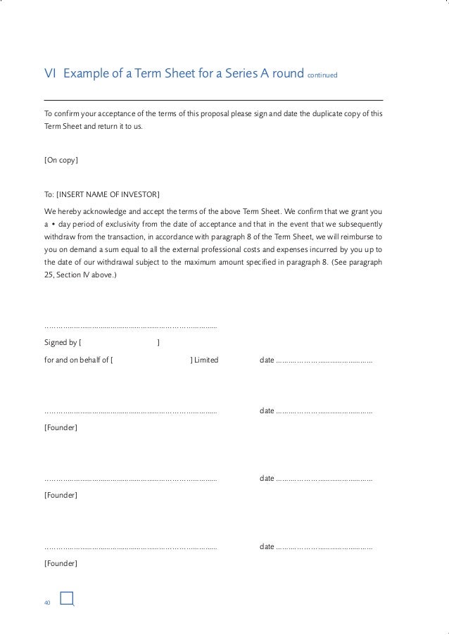 term sheet template word