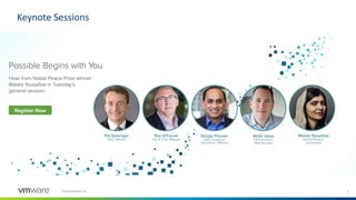 4©2018 VMware, Inc.
Keynote Sessions
 
