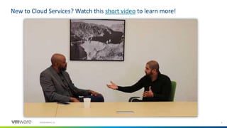 6©2018 VMware, Inc.
New to Cloud Services? Watch this short video to learn more!
 