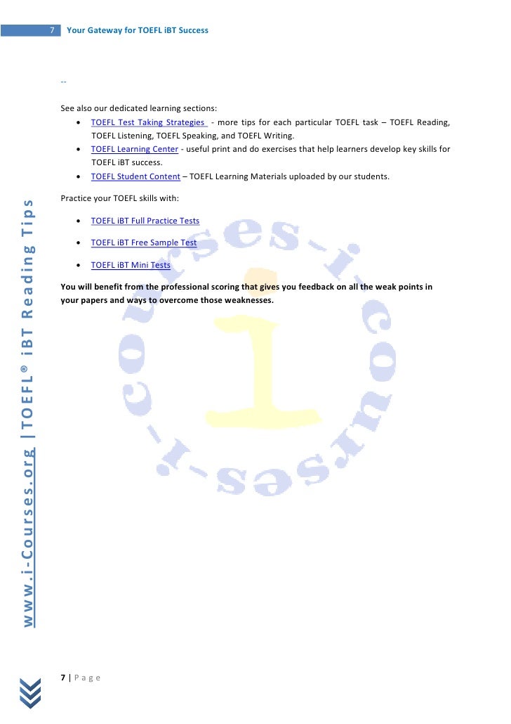 toefl essay writing