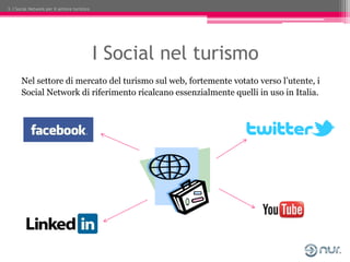 3. I Social Network per il settore turistico




                                               I Social nel turismo
     ...